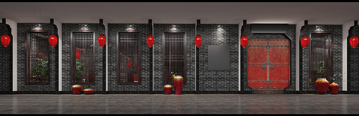 火锅店餐饮空间设计-1